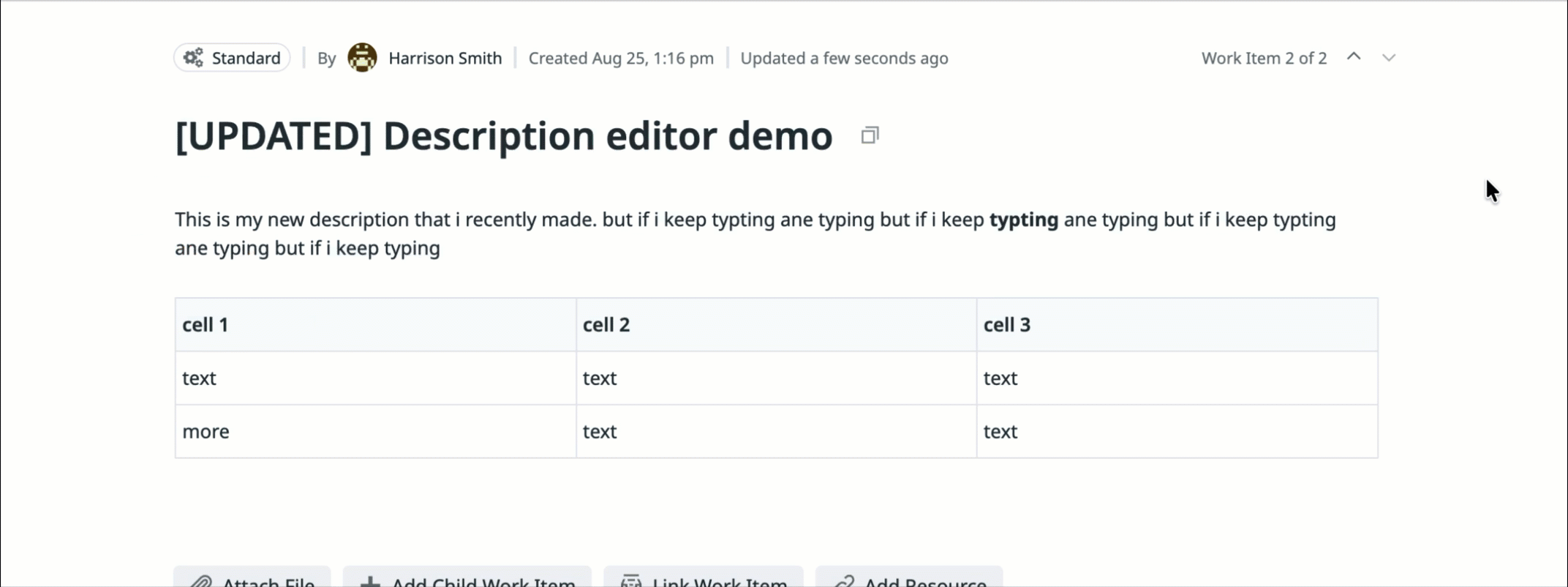 Adding rows and columns to a table with the hover buttons