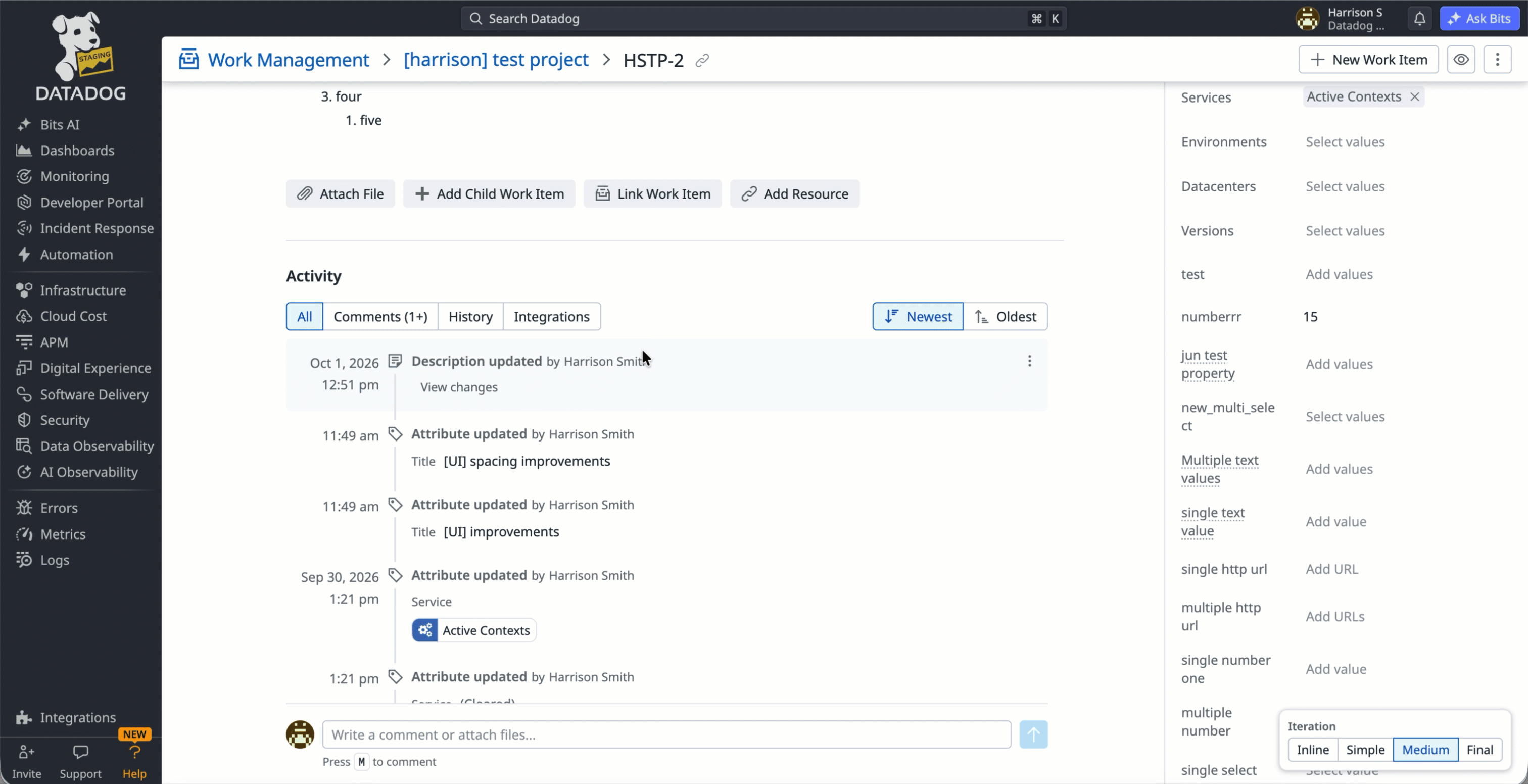 A modal showing a diff with copy and restore actions